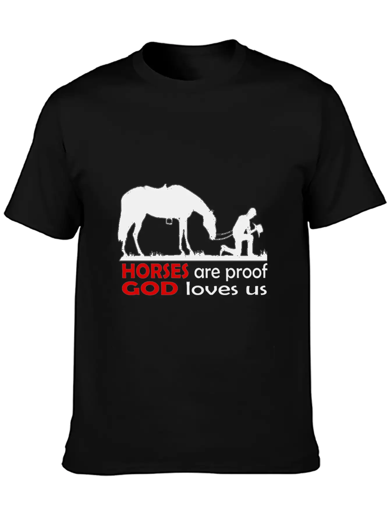 Horses Classic Cotton Tee – Unisex Comfort For Any Season