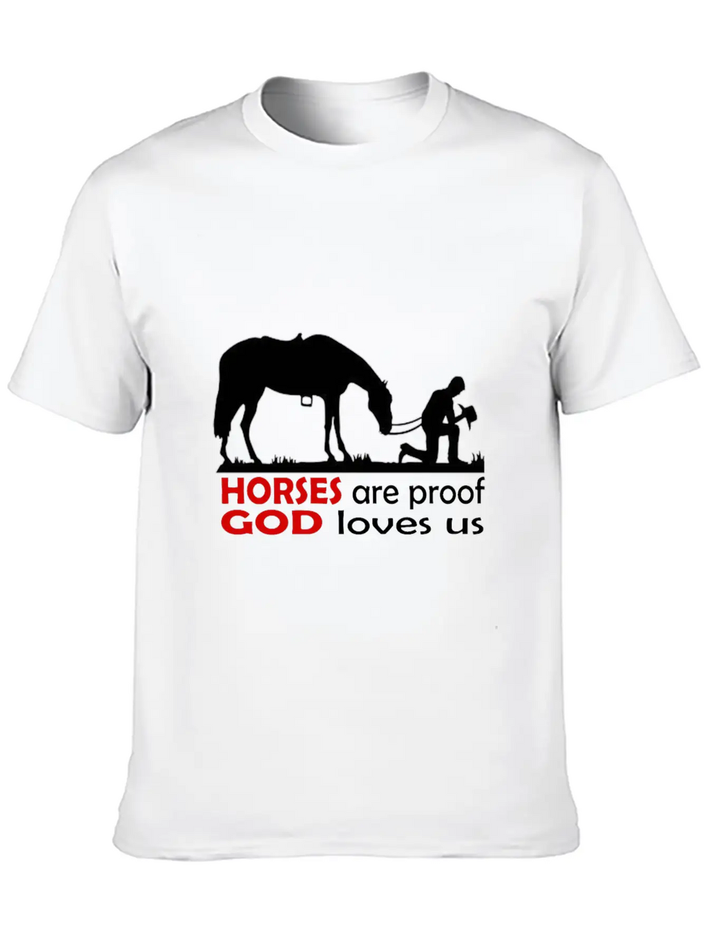 Horses Classic Cotton Tee – Unisex Comfort For Any Season