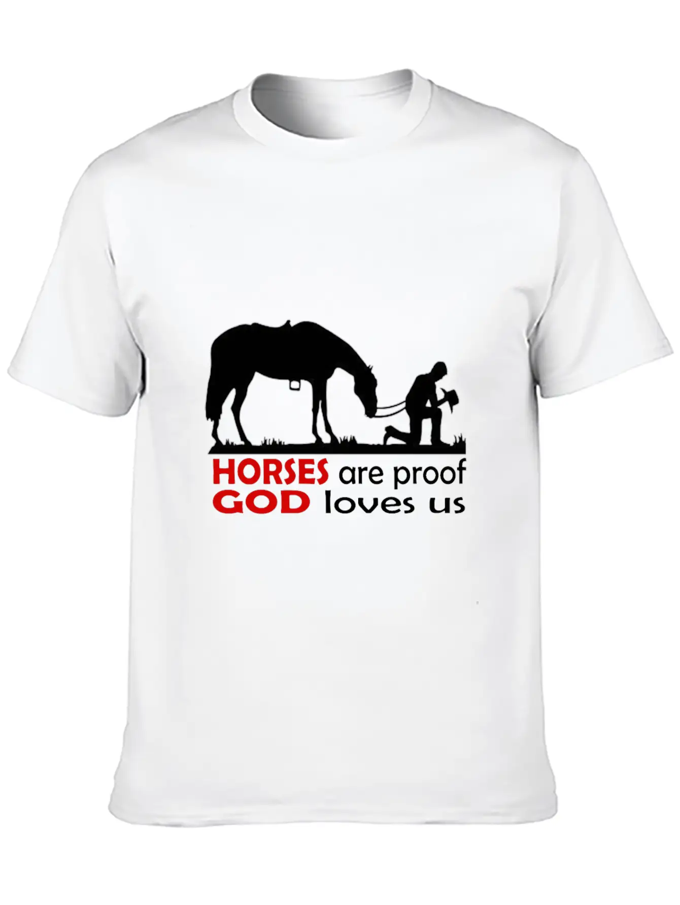Horses Classic Cotton Tee – Unisex Comfort For Any Season