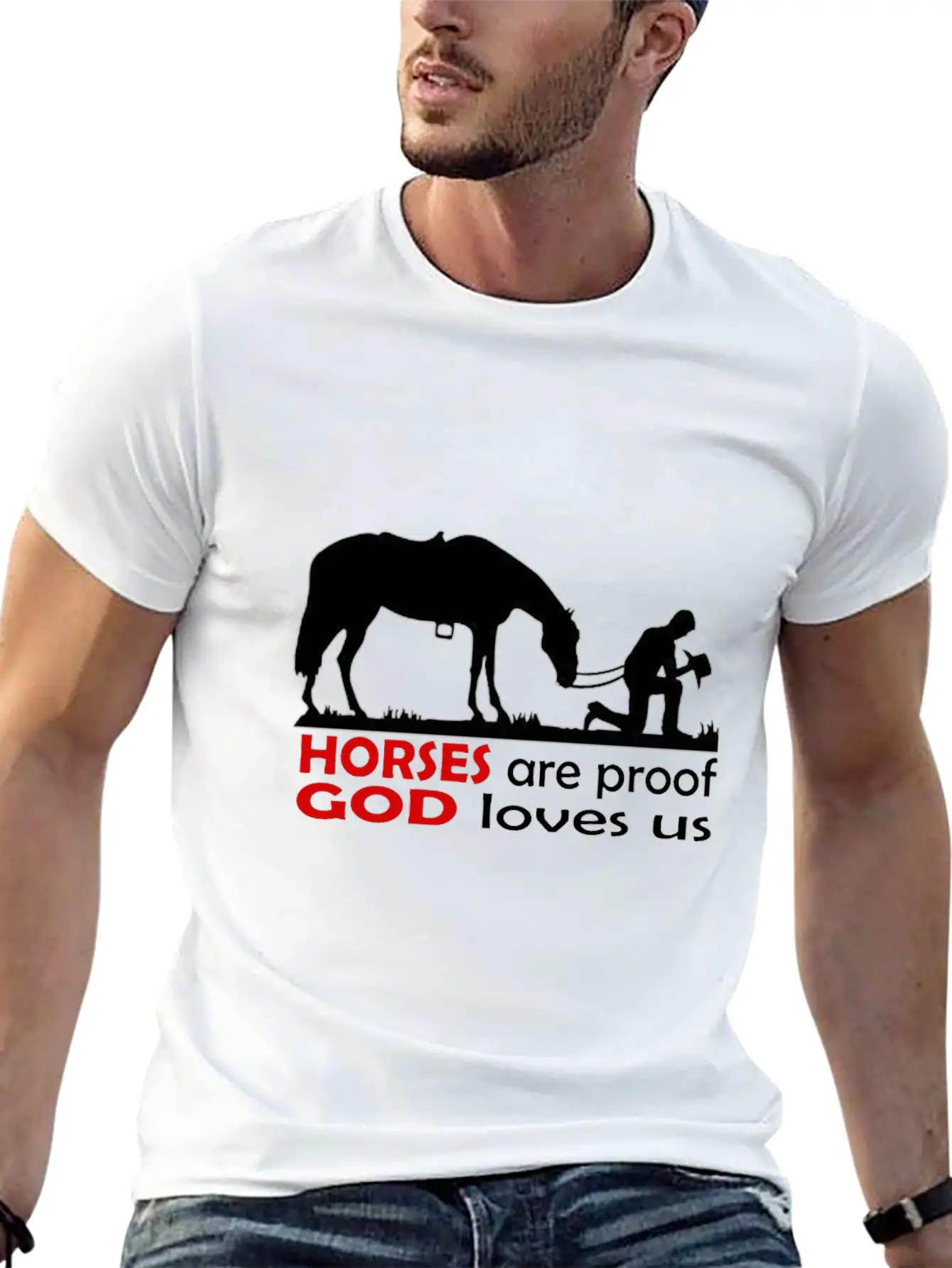 Horses Classic Cotton Tee – Unisex Comfort For Any Season