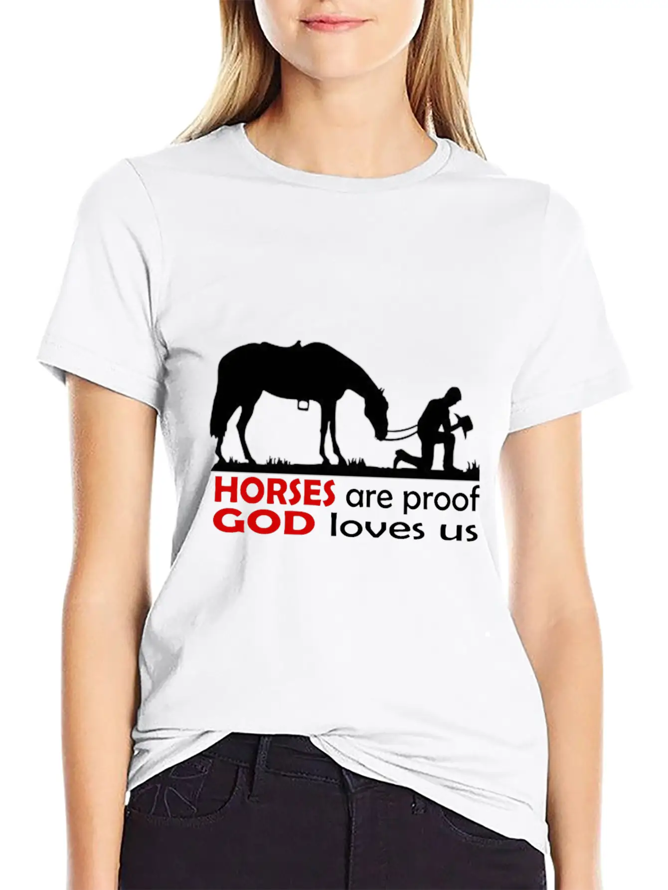 Horses Classic Cotton Tee – Unisex Comfort For Any Season