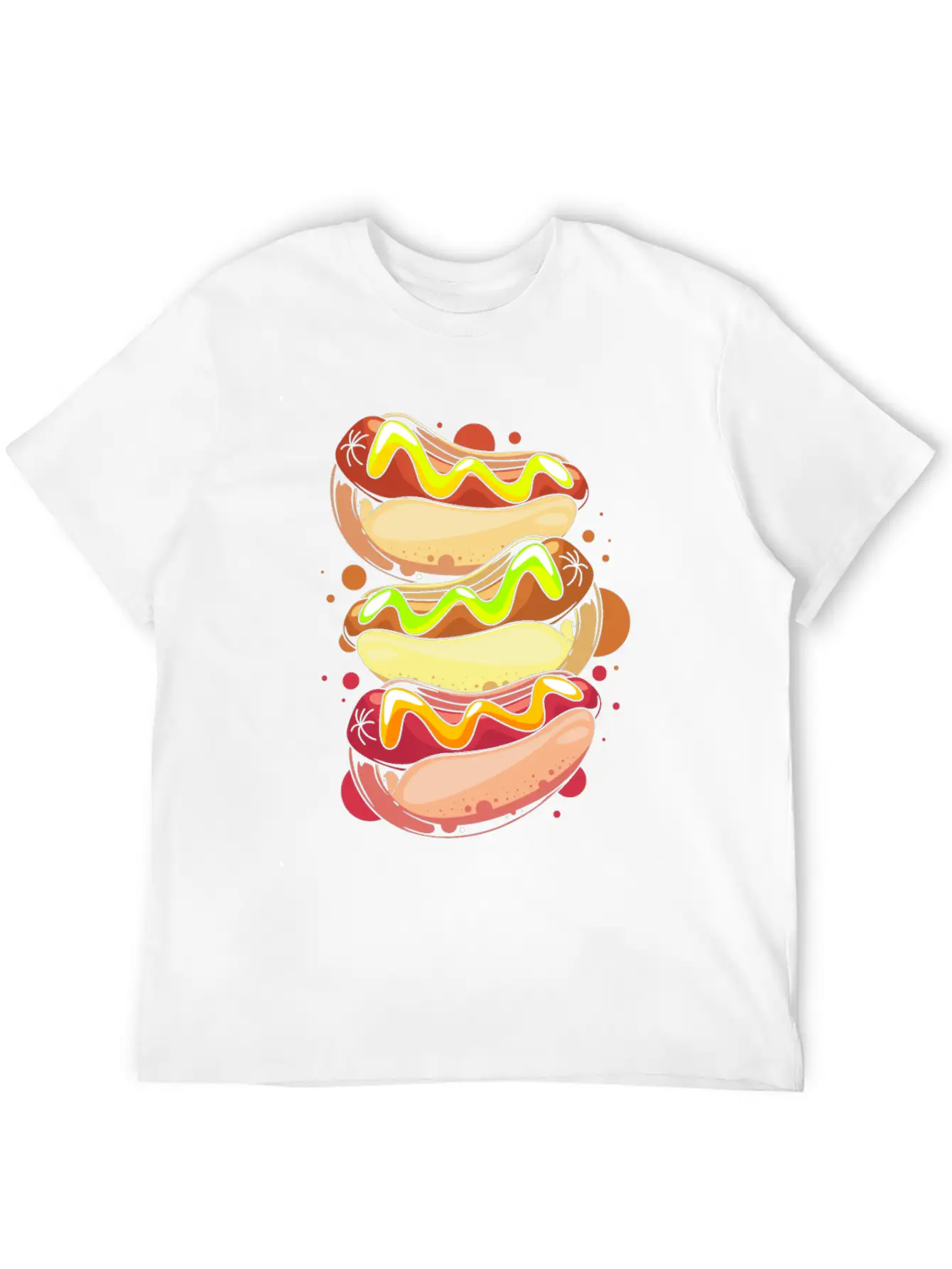 Hot Dog Lover Fast Food Foodie Hotdog Relaxed Everyday Tee – Lightweight And Durable Cotton