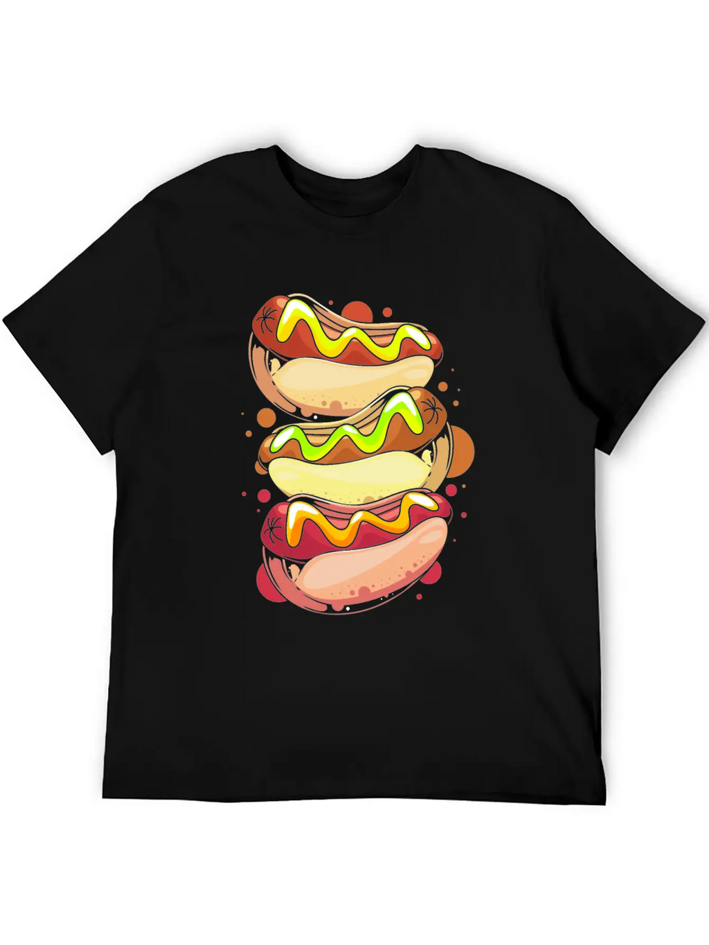 Hot Dog Lover Fast Food Foodie Hotdog Relaxed Everyday Tee – Lightweight And Durable Cotton