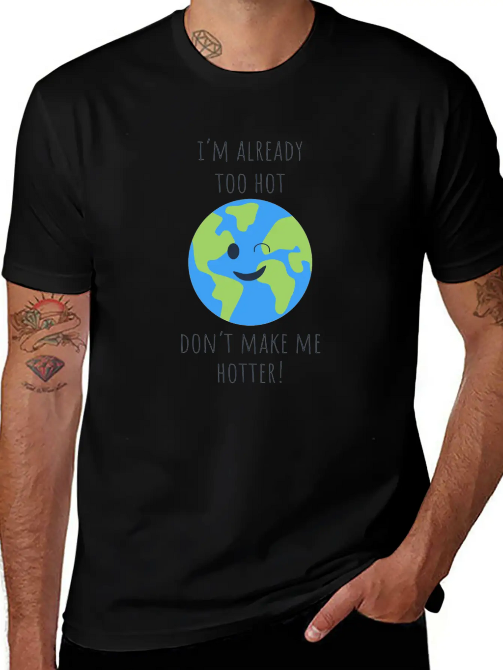 Hot Hotter Gift Ecology Saying Climate Change Timeless Short Sleeve Tee – Comfy And Minimalist Design