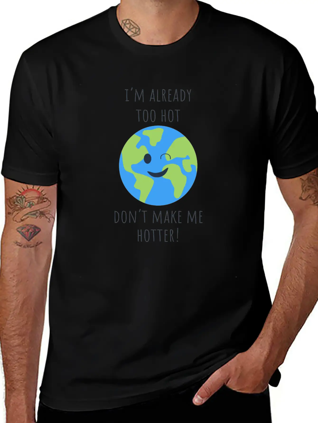 Hot Hotter Gift Ecology Saying Climate Change Timeless Short Sleeve Tee – Comfy And Minimalist Design