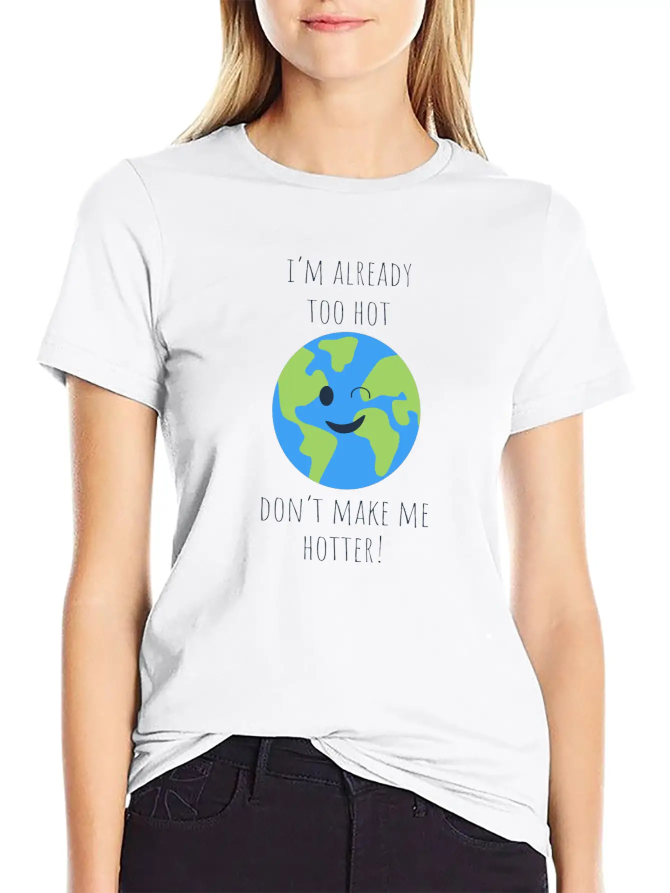 Hot Hotter Gift Ecology Saying Climate Change Timeless Short Sleeve Tee – Comfy And Minimalist Design
