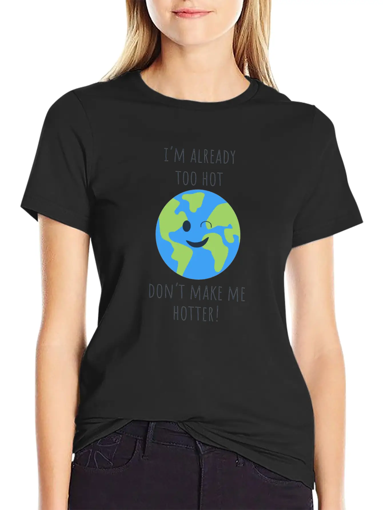 Hot Hotter Gift Ecology Saying Climate Change Timeless Short Sleeve Tee – Comfy And Minimalist Design
