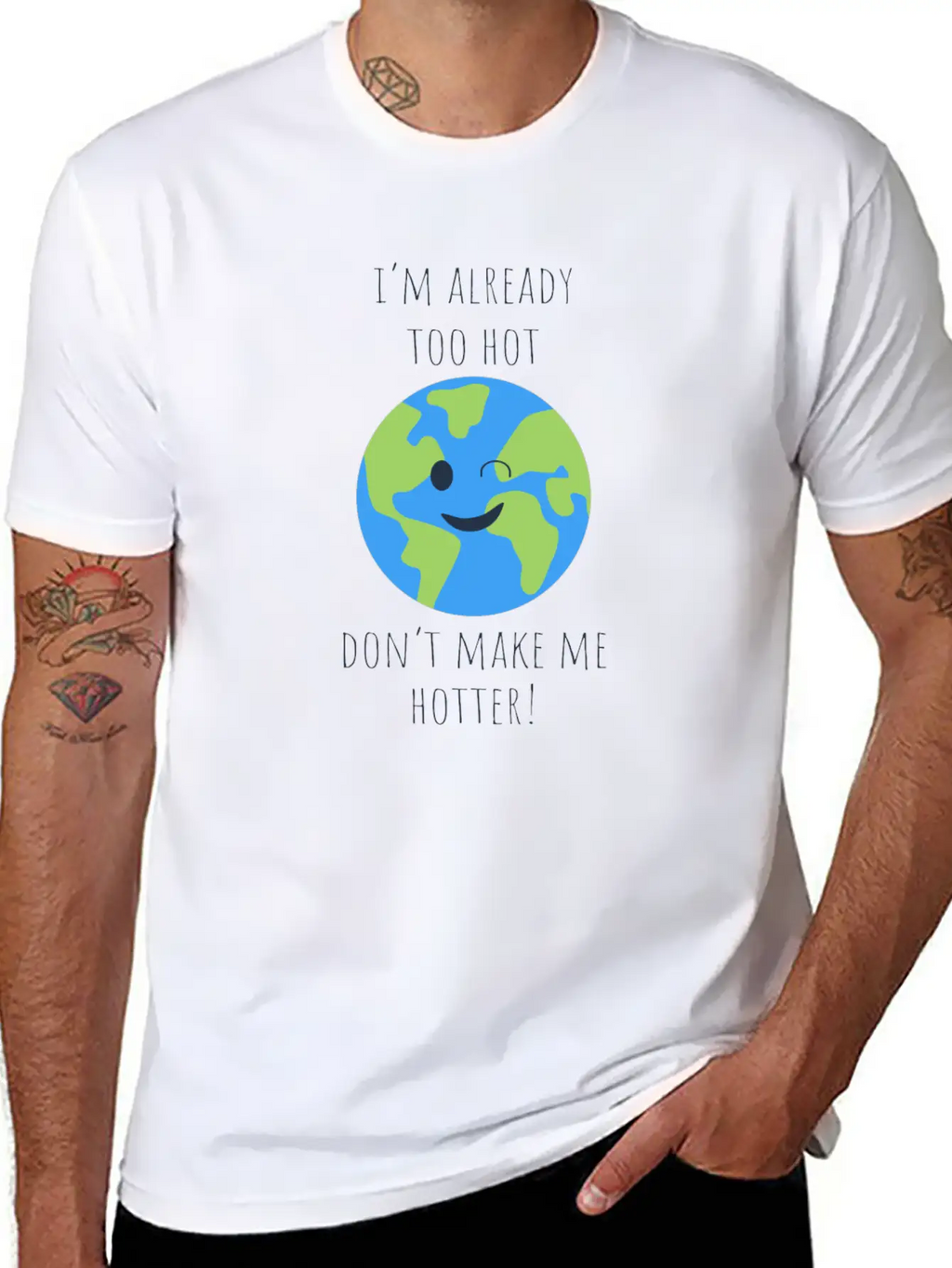 Hot Hotter Gift Ecology Saying Climate Change Timeless Short Sleeve Tee – Comfy And Minimalist Design