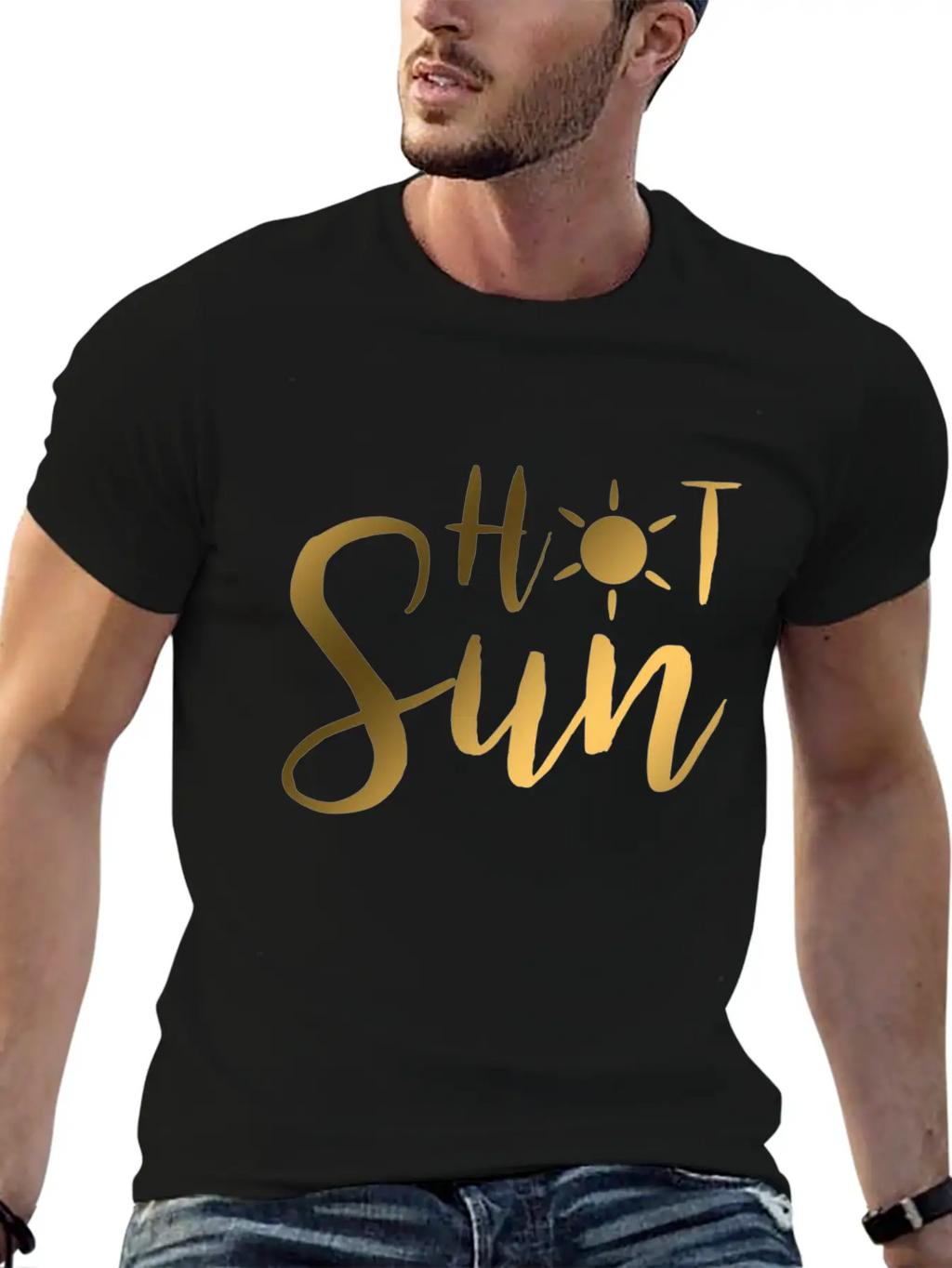 Hot Sun - Gift - Shirt Basic Graphic T-Shirt – Daily Comfort In Soft Cotton