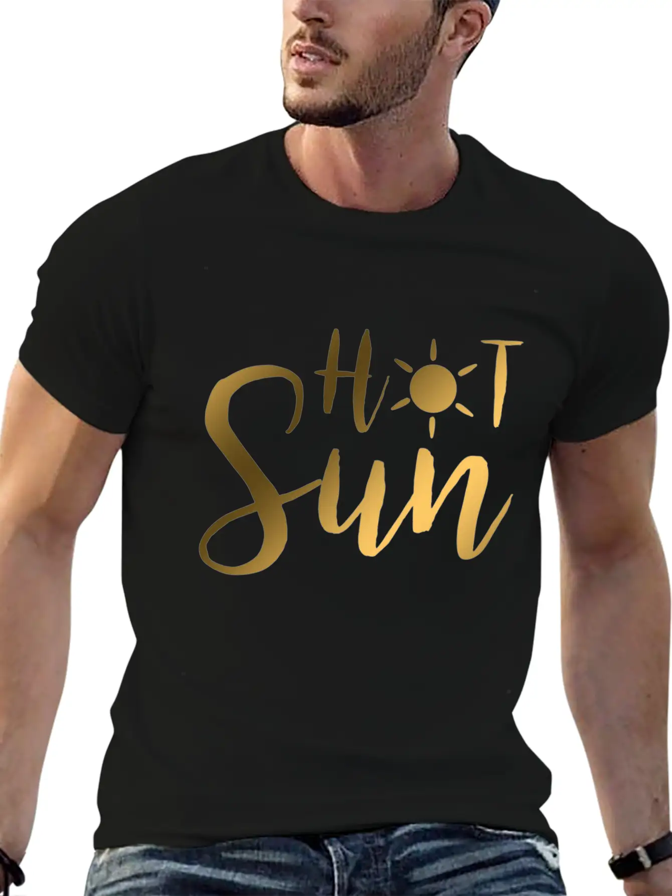 Hot Sun - Gift - Shirt Basic Graphic T-Shirt – Daily Comfort In Soft Cotton