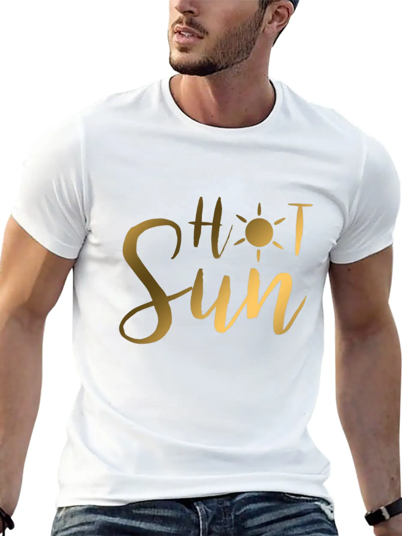 Hot Sun - Gift - Shirt Basic Graphic T-Shirt – Daily Comfort In Soft Cotton