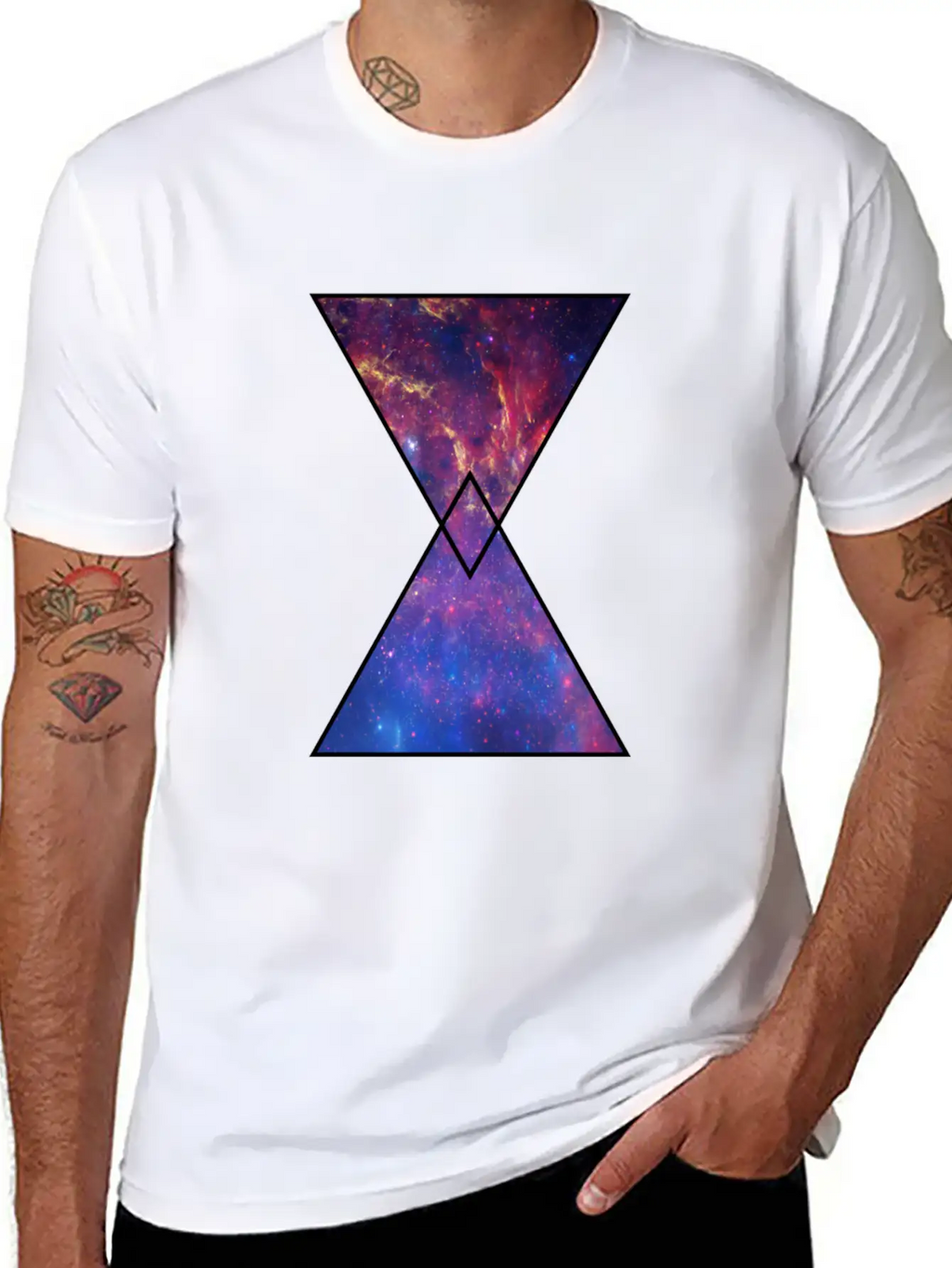 Hourglass Galaxy Timeless Short Sleeve Tee – Comfy And Minimalist Design