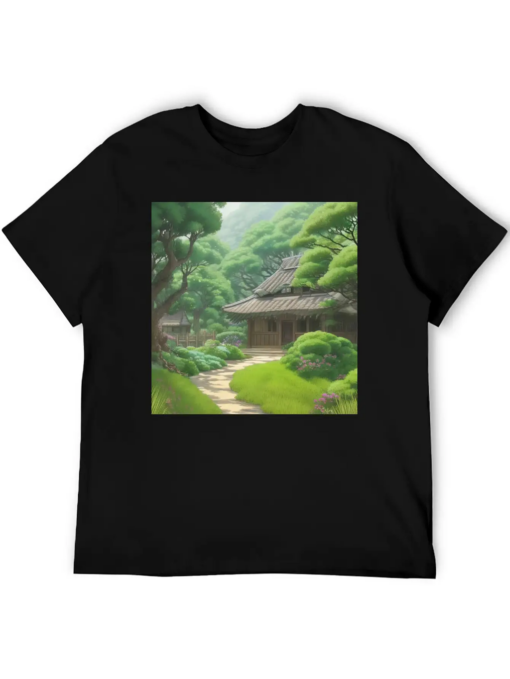 House In Forest Stylish Everyday T-Shirt – Unisex Basic Cotton Tee