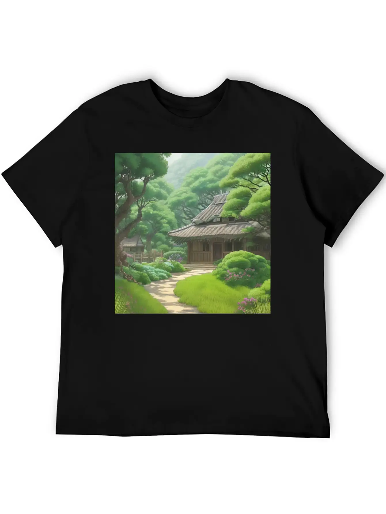 House In Forest Stylish Everyday T-Shirt – Unisex Basic Cotton Tee
