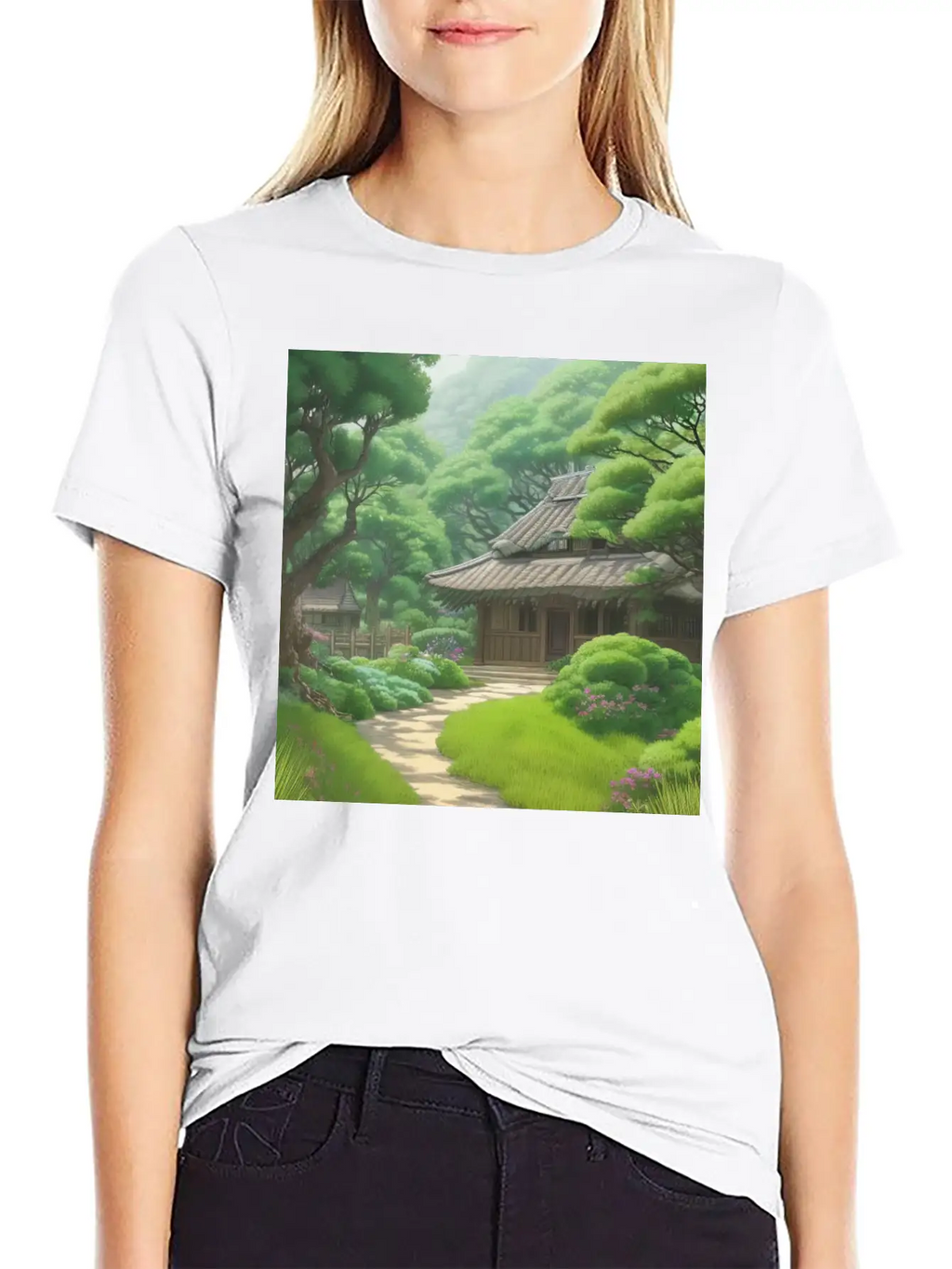 House In Forest Stylish Everyday T-Shirt – Unisex Basic Cotton Tee