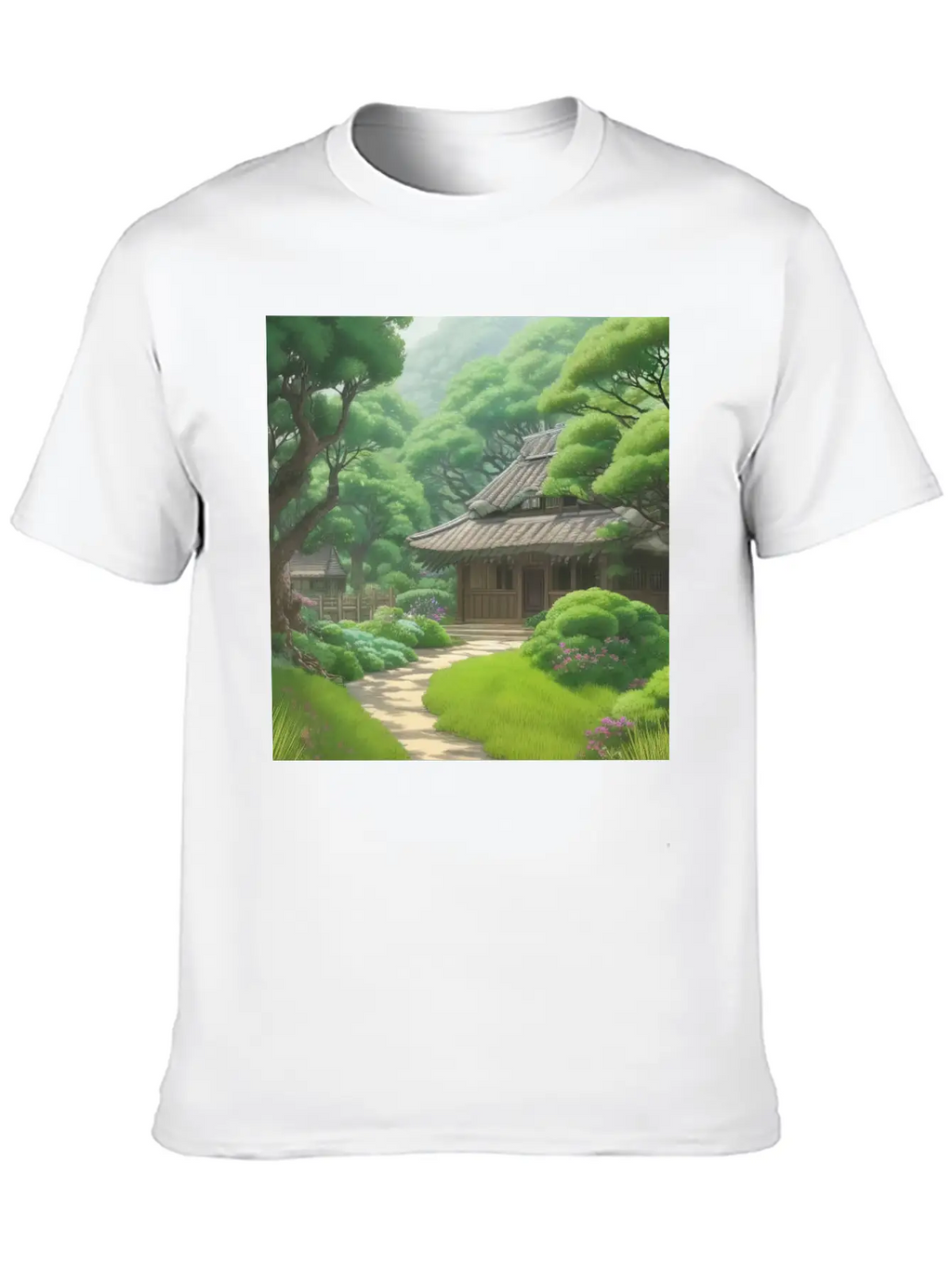 House In Forest Stylish Everyday T-Shirt – Unisex Basic Cotton Tee