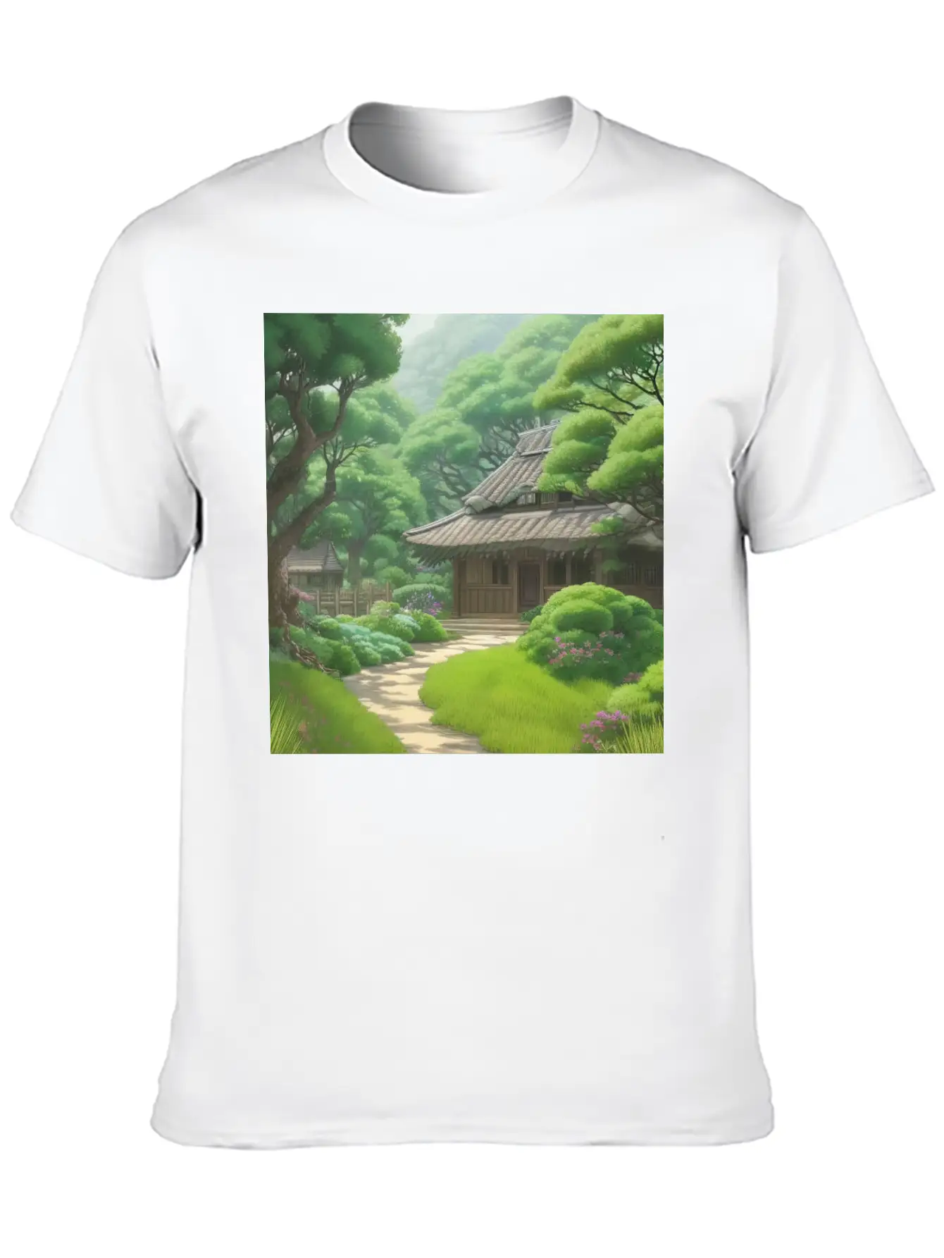 House In Forest Stylish Everyday T-Shirt – Unisex Basic Cotton Tee