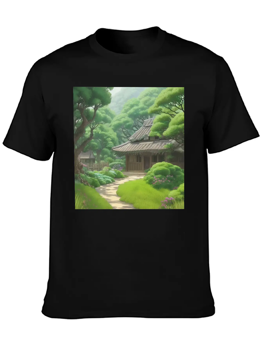 House In Forest Stylish Everyday T-Shirt – Unisex Basic Cotton Tee
