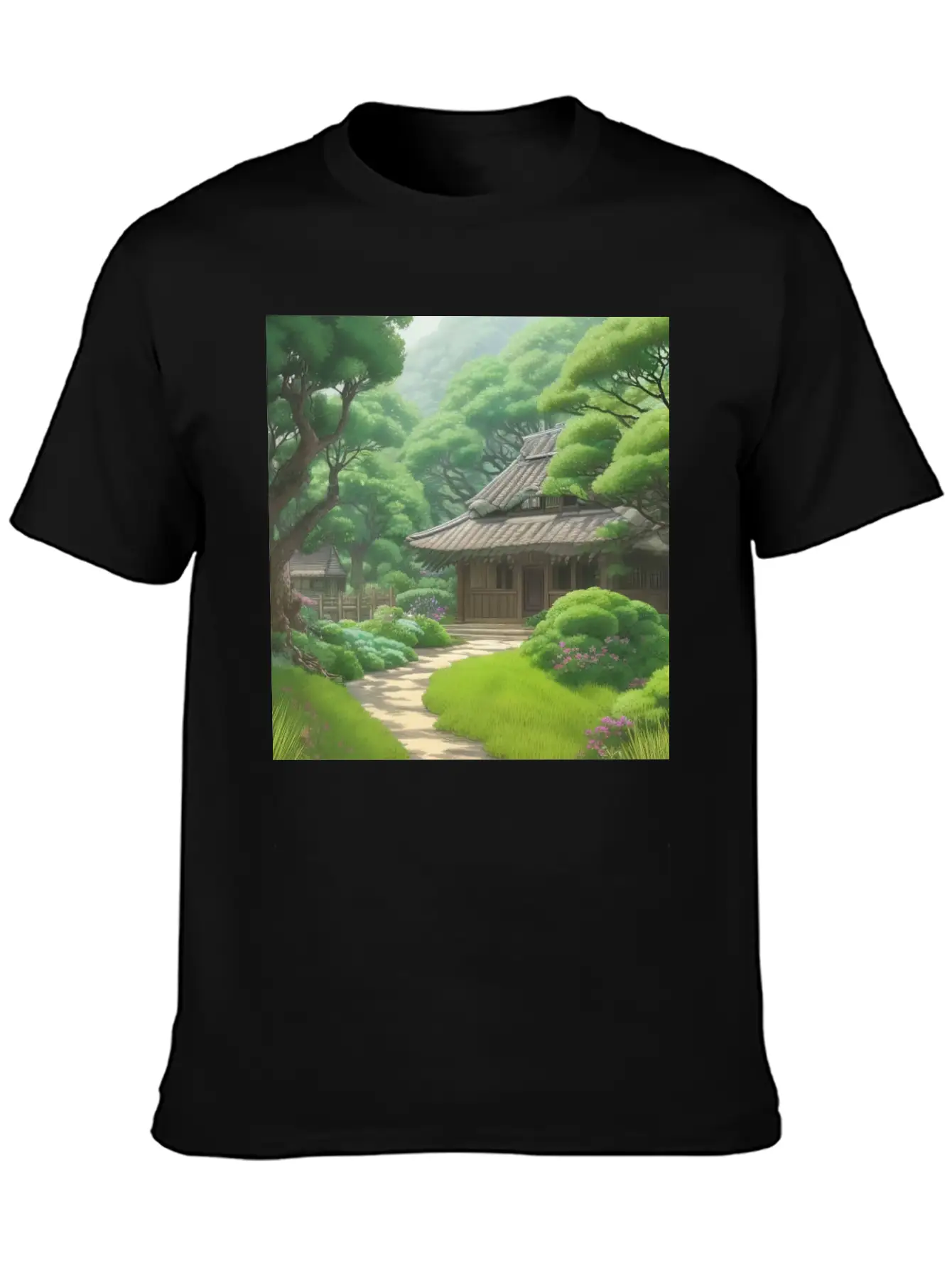 House In Forest Stylish Everyday T-Shirt – Unisex Basic Cotton Tee