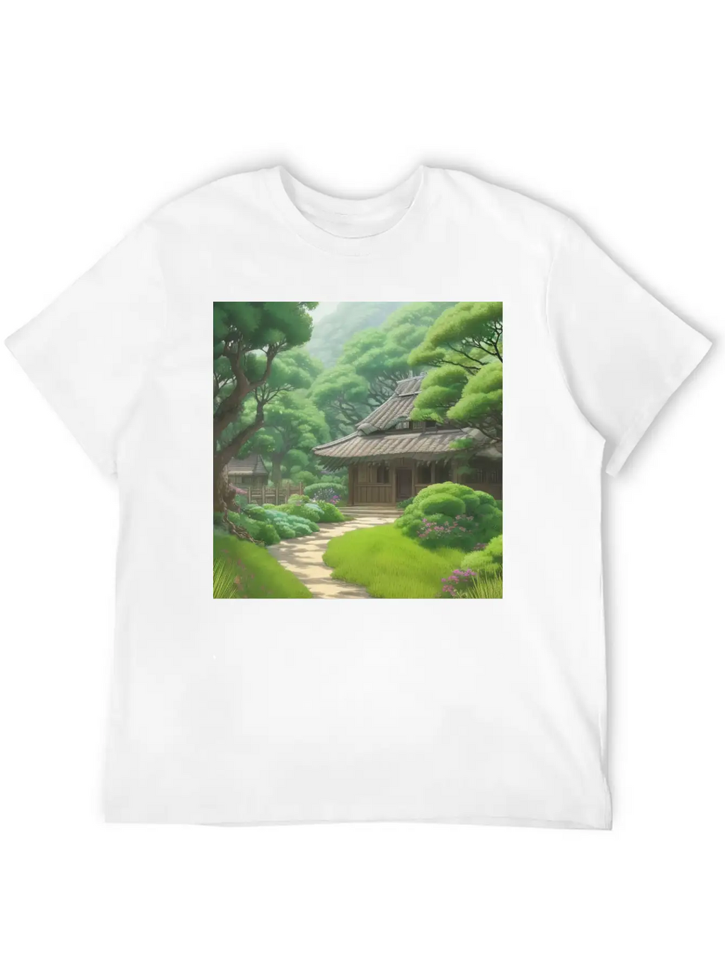 House In Forest Stylish Everyday T-Shirt – Unisex Basic Cotton Tee