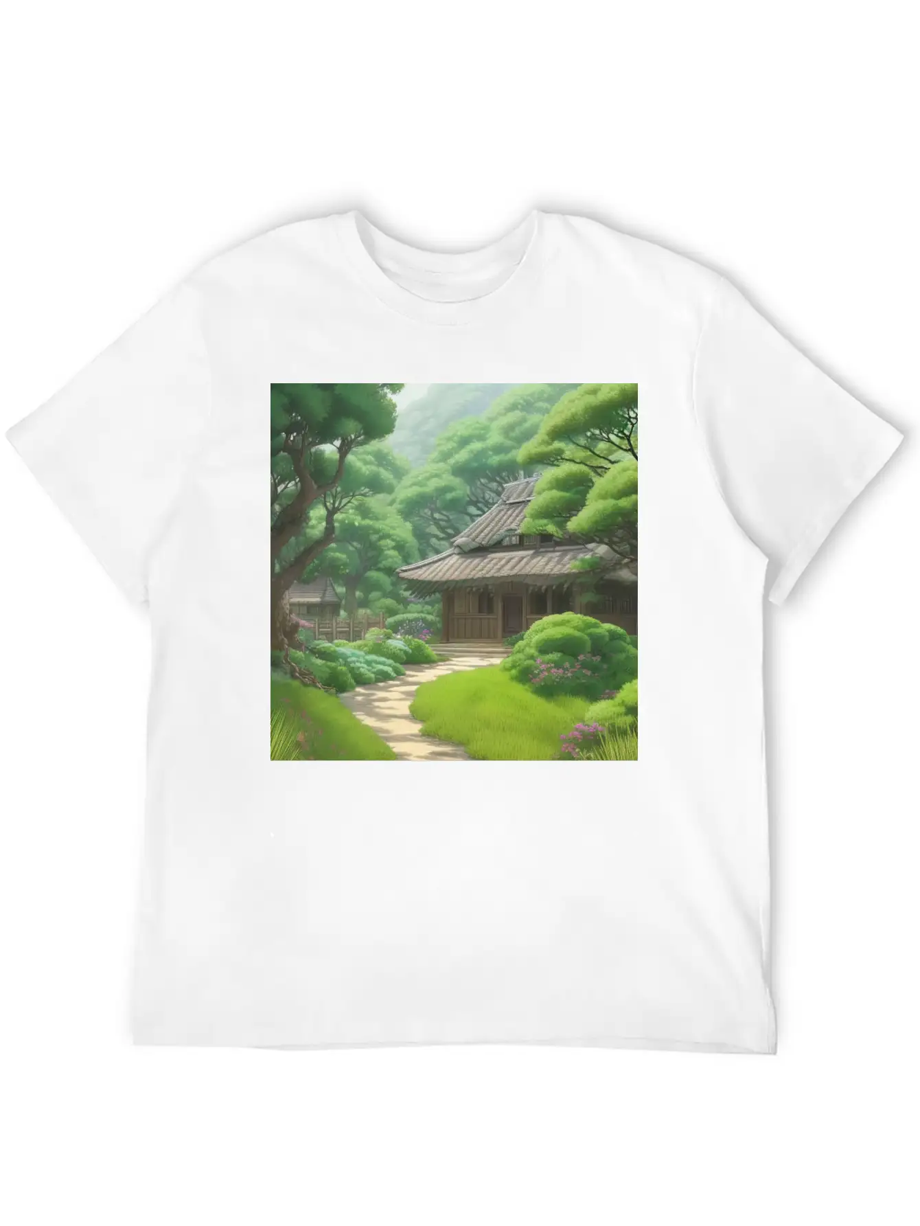 House In Forest Stylish Everyday T-Shirt – Unisex Basic Cotton Tee