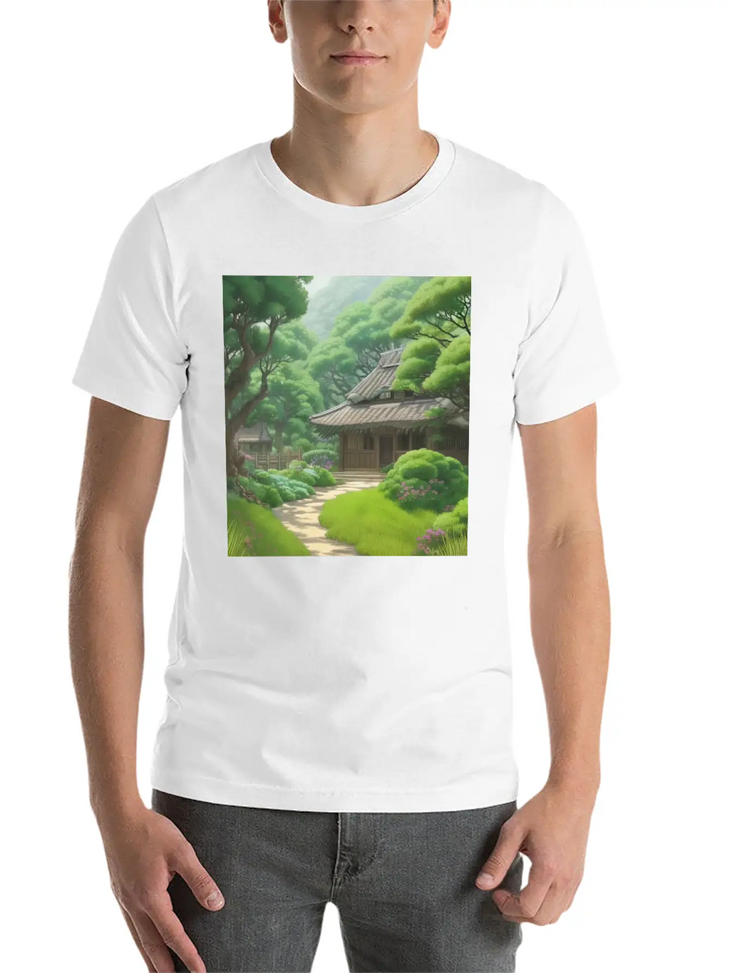 House In Forest Stylish Everyday T-Shirt – Unisex Basic Cotton Tee