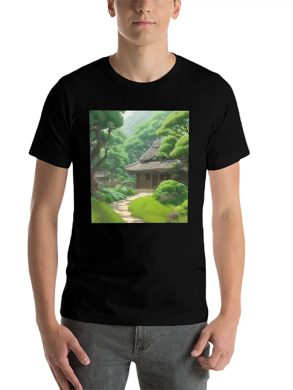 House In Forest Stylish Everyday T-Shirt – Unisex Basic Cotton Tee