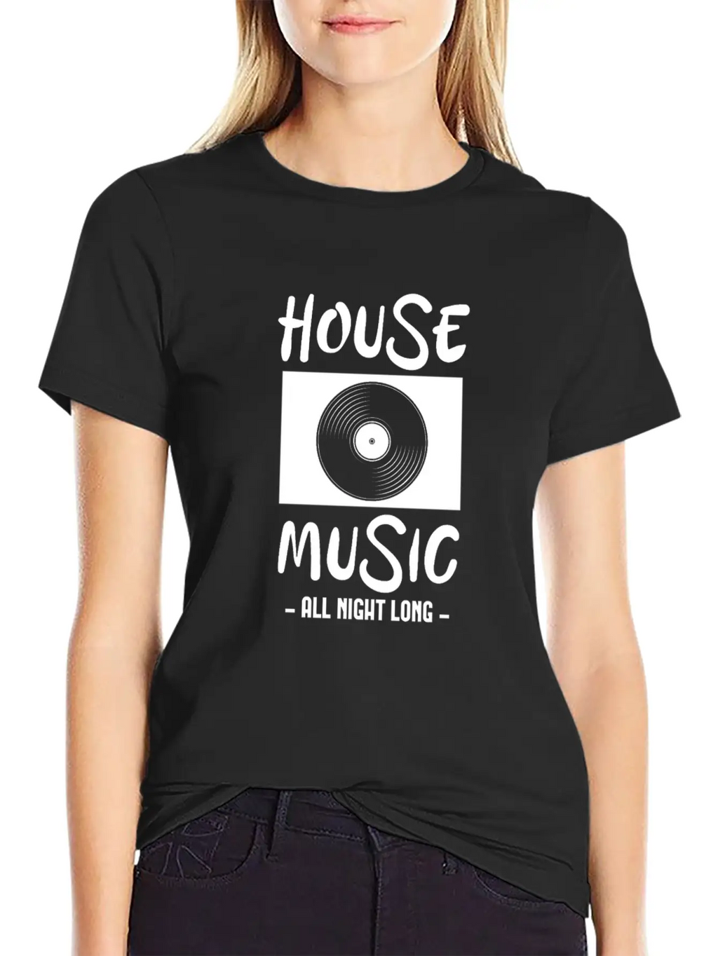 House Music All Night Long Breathable Soft Cotton T-Shirt – Timeless Casual Look