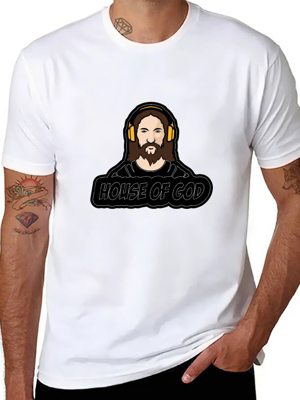 House Of God Stylish Everyday T-Shirt – Unisex Basic Cotton Tee