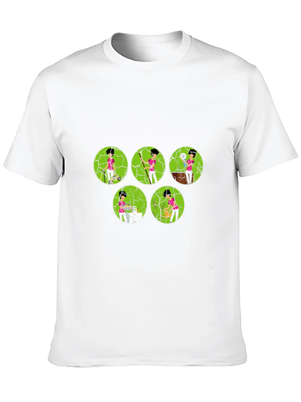 Housework Mum Cleaner Mom Gift Breathable Soft Cotton T-Shirt – Timeless Casual Look