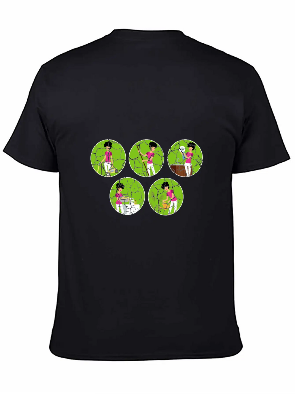 Housework Mum Cleaner Mom Gift Breathable Soft Cotton T-Shirt – Timeless Casual Look