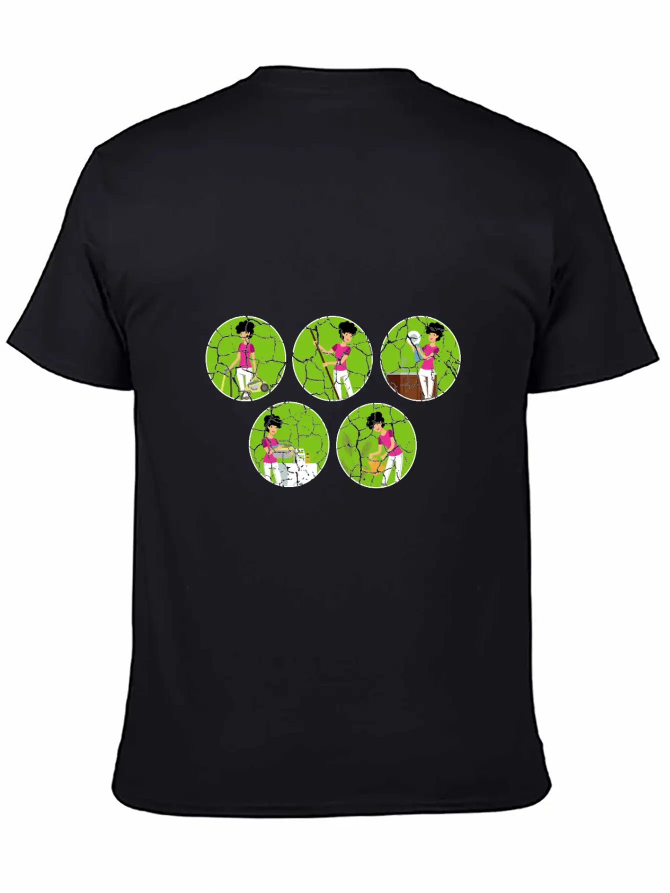 Housework Mum Cleaner Mom Gift Breathable Soft Cotton T-Shirt – Timeless Casual Look