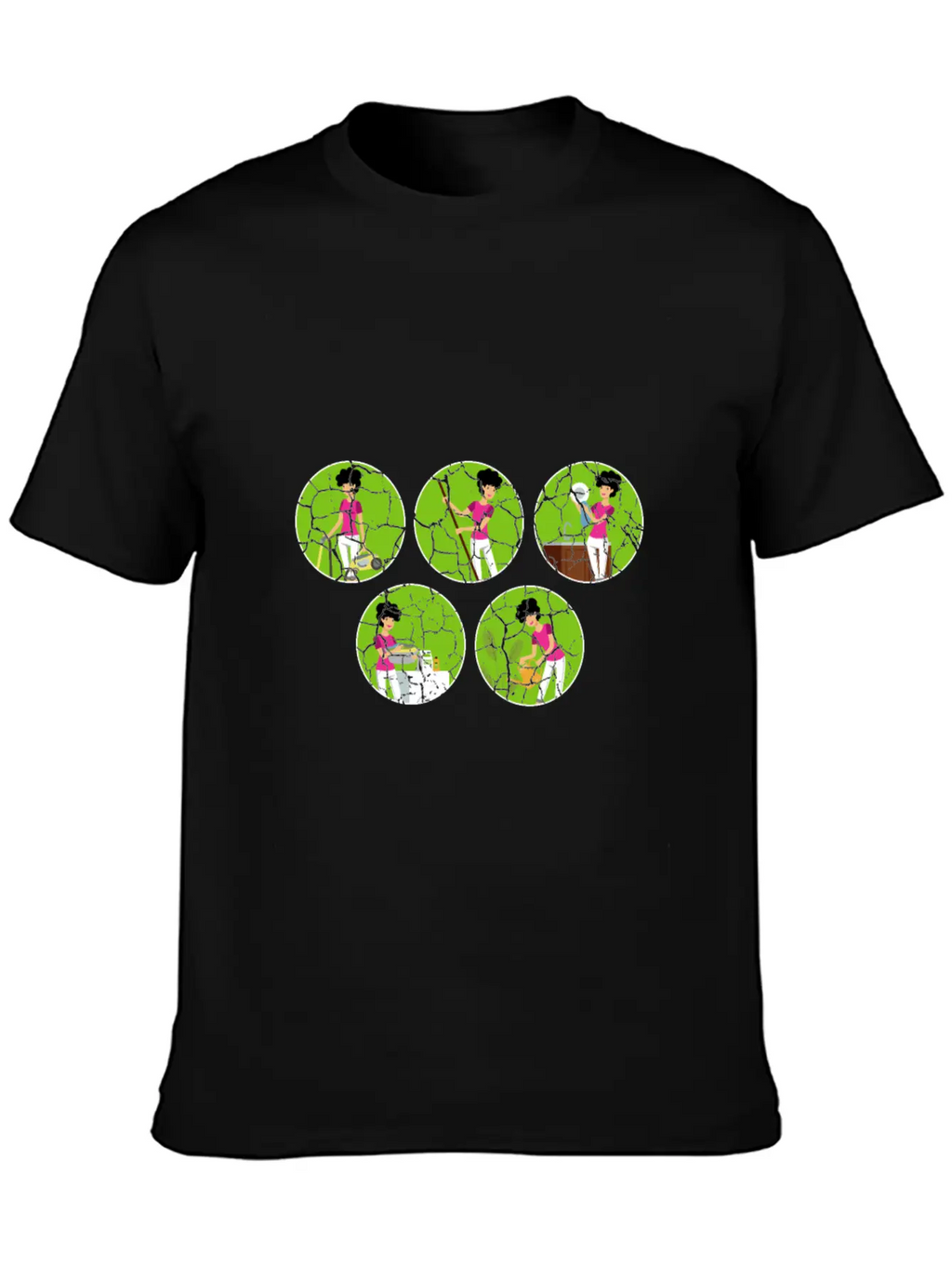 Housework Mum Cleaner Mom Gift Breathable Soft Cotton T-Shirt – Timeless Casual Look