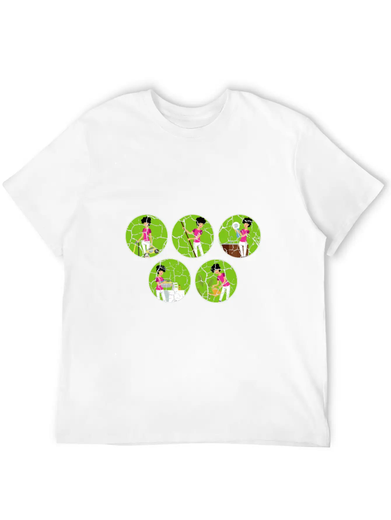 Housework Mum Cleaner Mom Gift Breathable Soft Cotton T-Shirt – Timeless Casual Look