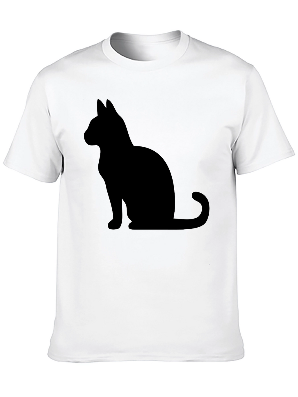 Black Cat Silhouette Graphic Tee - Unisex