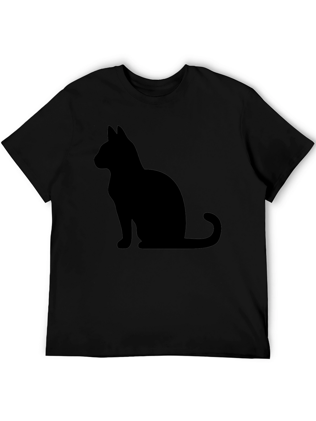 Black Cat Silhouette Graphic Tee - Unisex