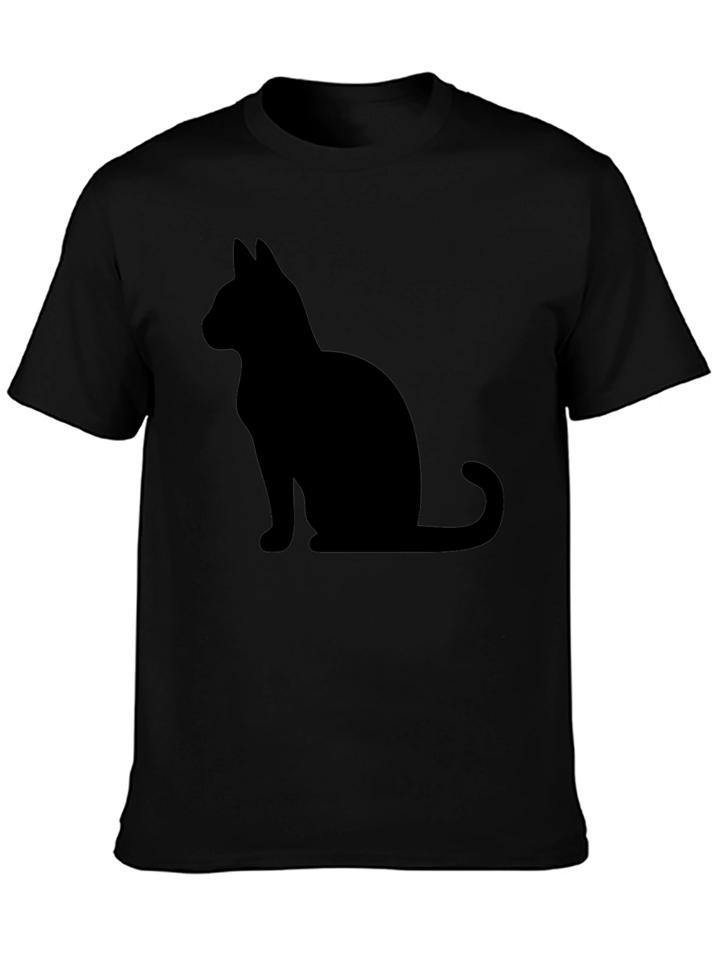 Black Cat Silhouette Graphic Tee - Unisex