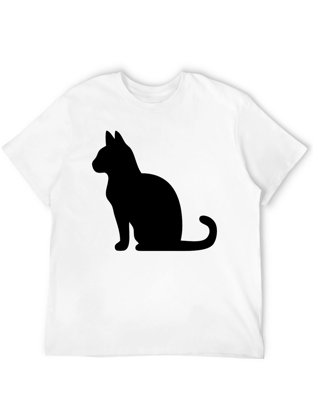 Black Cat Silhouette Graphic Tee - Unisex