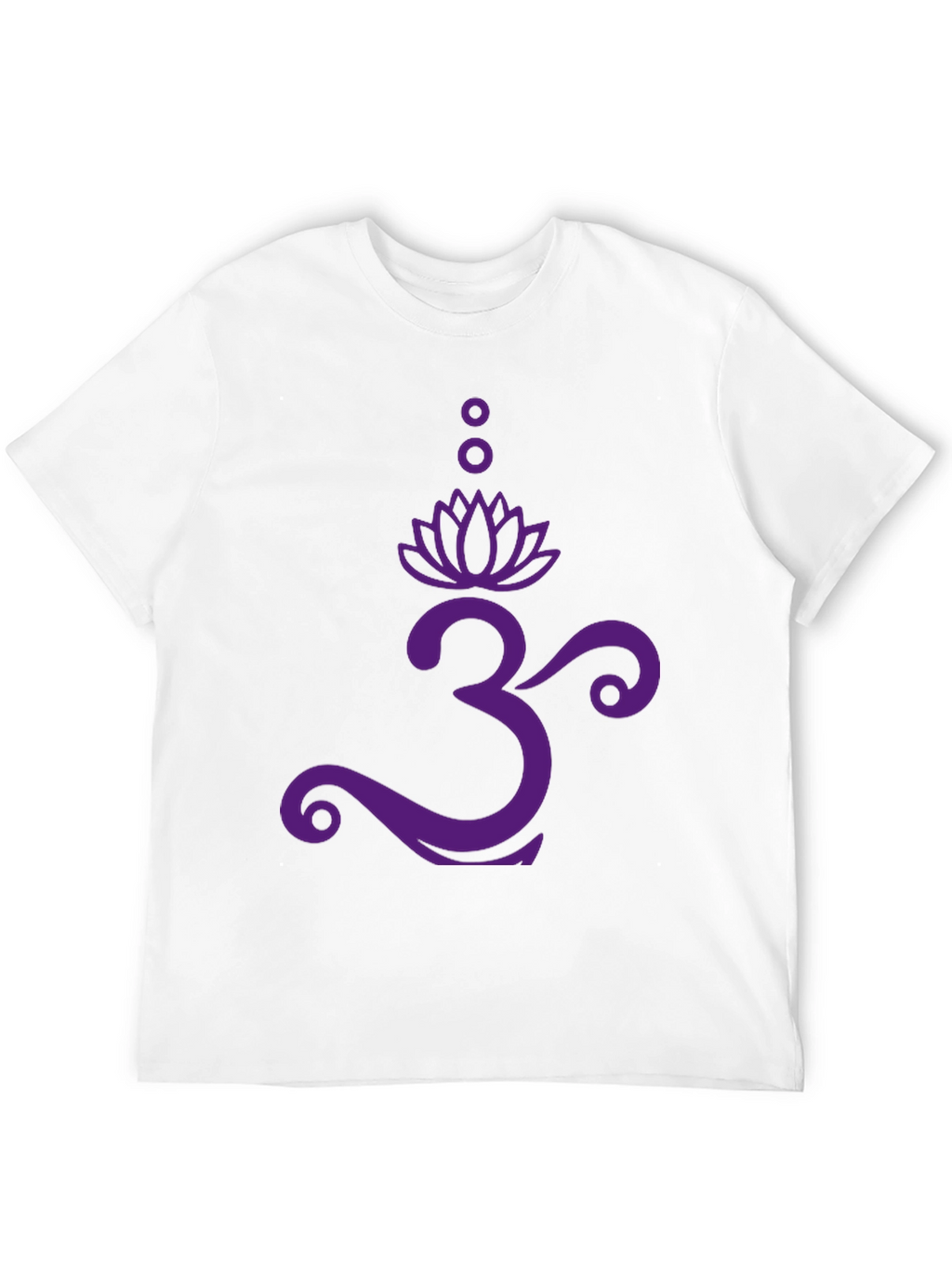 Om Lotus Graphic Tee - Black Cotton T-Shirt