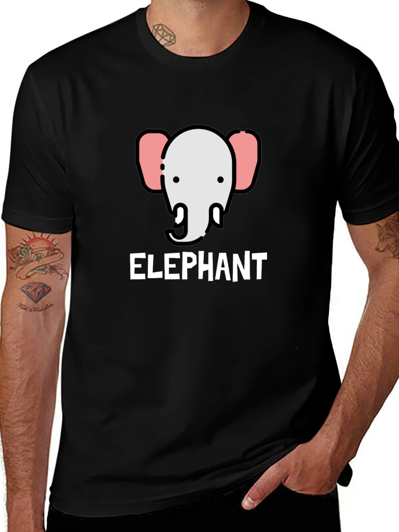 Elephant Graphic Tee - Casual Style