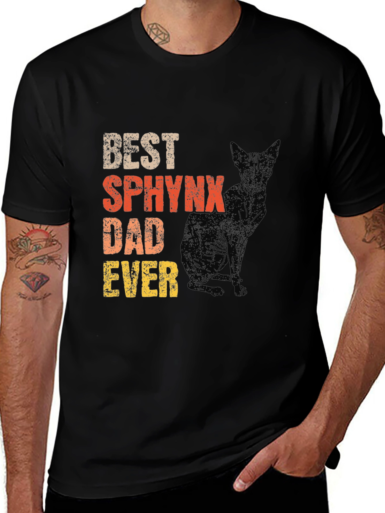 Best Sphynx Dad Ever T-Shirt