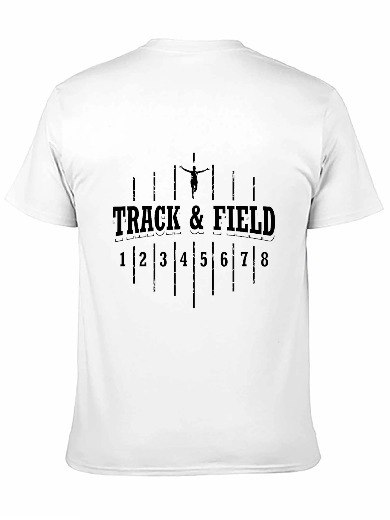 Track & Field Graphic Tee - Black