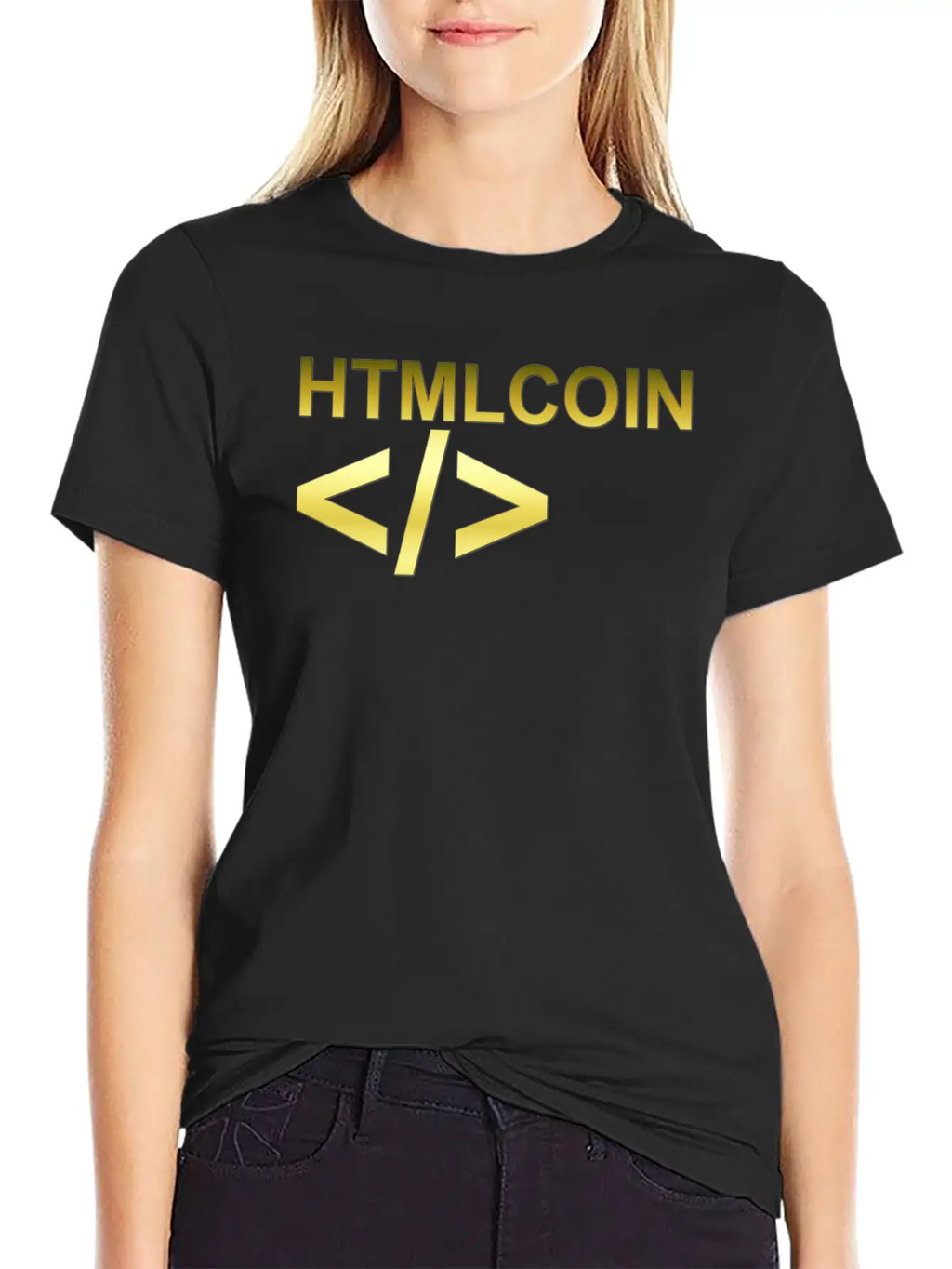 HTMLCOIN LOGO B Classic Cotton Tee – Unisex Comfort For Any Season