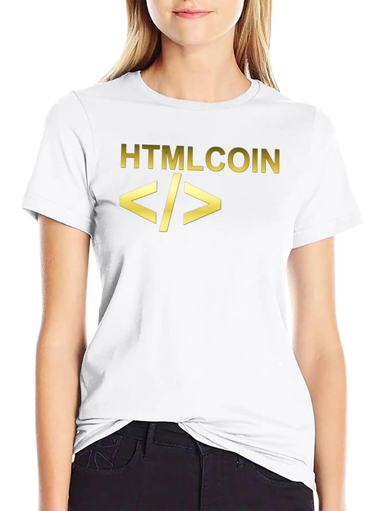 HTMLCOIN LOGO B Classic Cotton Tee – Unisex Comfort For Any Season