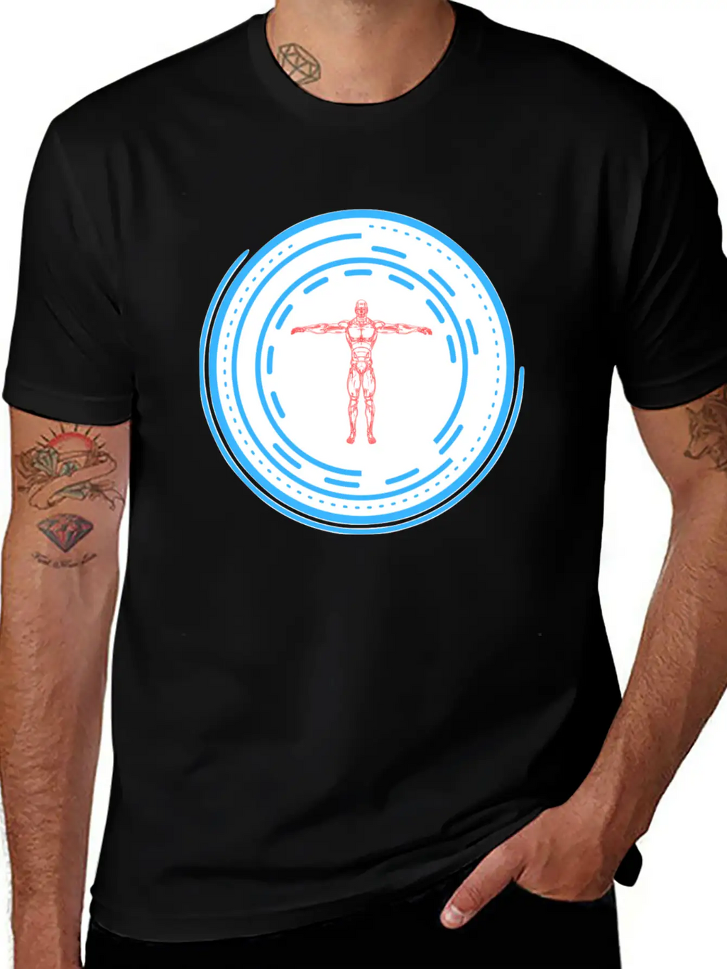 Human Circle Future Stylish Everyday T-Shirt – Unisex Basic Cotton Tee