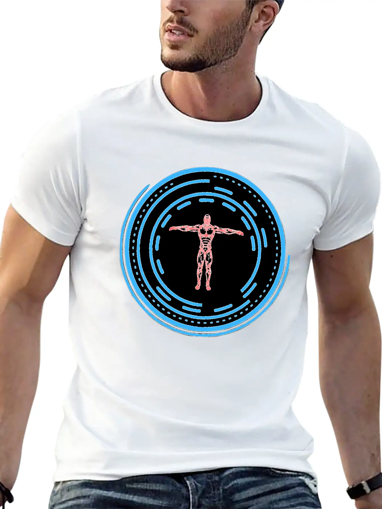 Human Circle Future Stylish Everyday T-Shirt – Unisex Basic Cotton Tee