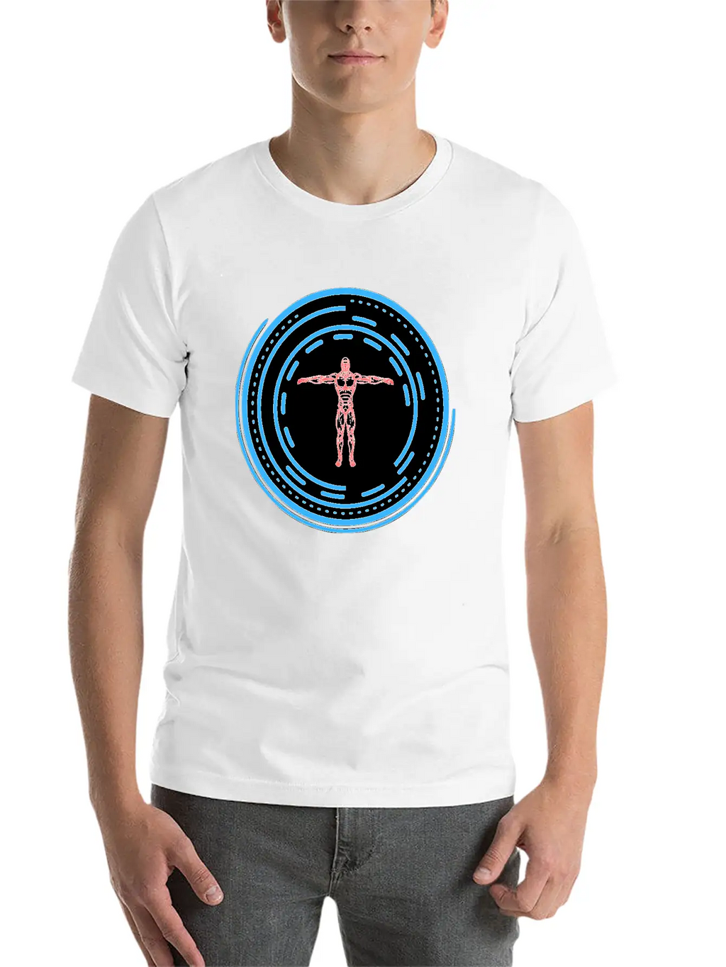 Human Circle Future Stylish Everyday T-Shirt – Unisex Basic Cotton Tee