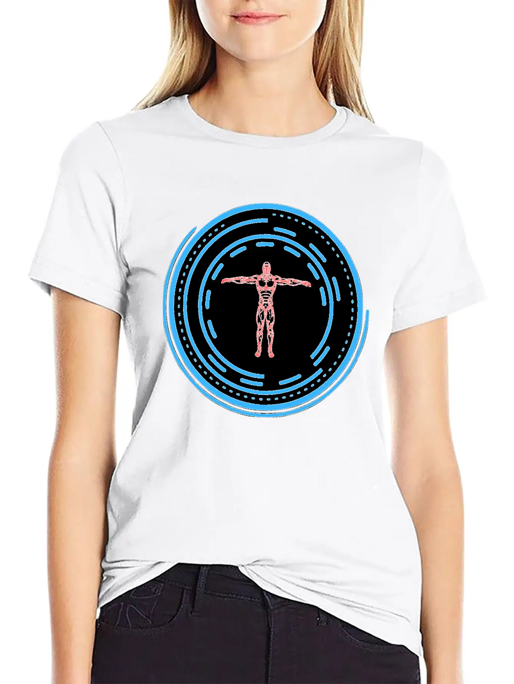 Human Circle Future Stylish Everyday T-Shirt – Unisex Basic Cotton Tee
