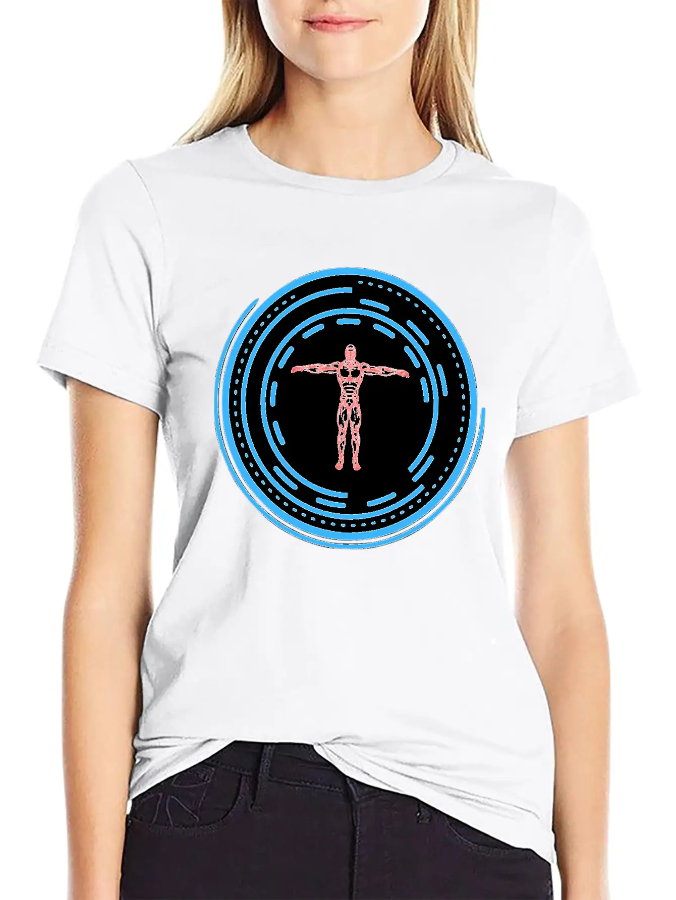 Human Circle Future Stylish Everyday T-Shirt – Unisex Basic Cotton Tee