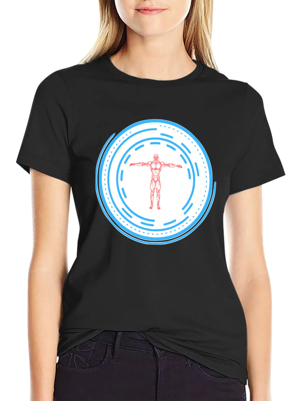 Human Circle Future Stylish Everyday T-Shirt – Unisex Basic Cotton Tee